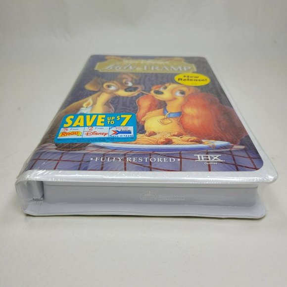 Lady and the Tramp (NEW SEALED VHS, Masterpiece Collection) Clamshell Hype - Picture 2 of 5